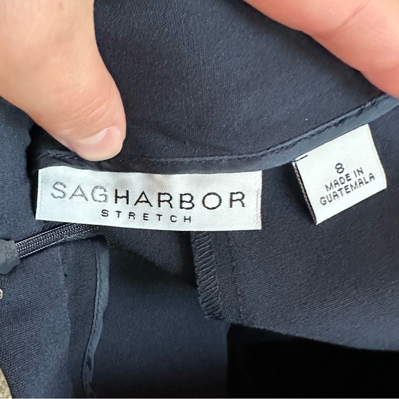 Sag Harbor Navy Blue Tulip Shaped Stretch Skirt - Picture 3 of 4